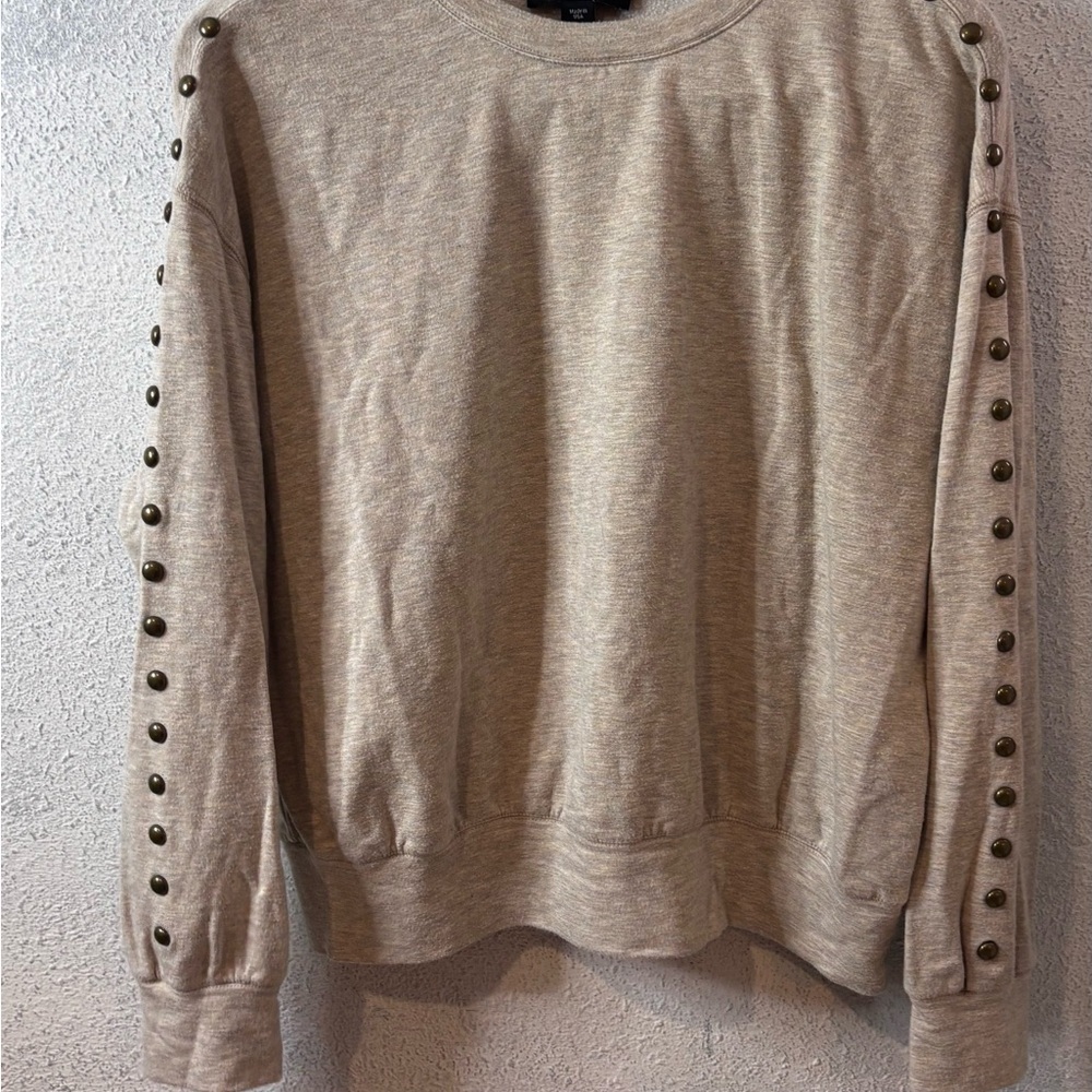 Karen Kane Beige Sweater with Button Detail